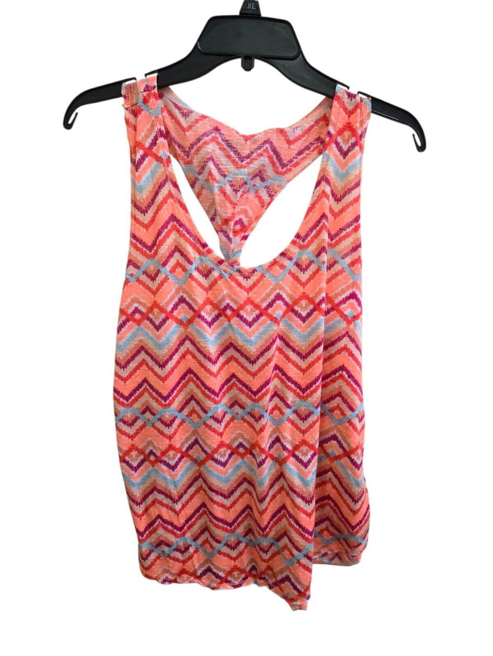 Very Good L pink patterned tank Top